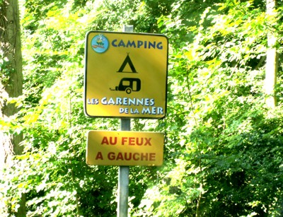 Hinweisschild Camping
